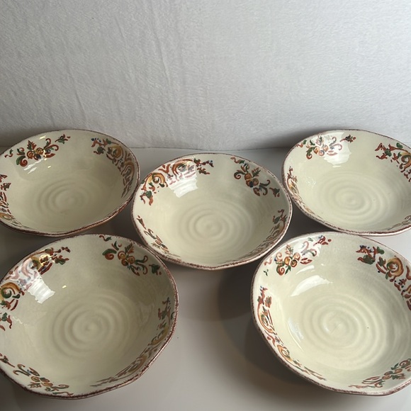 5 total Bizzirri Made in Italy Hand Painted Serving bowls - Picture 16 of 16